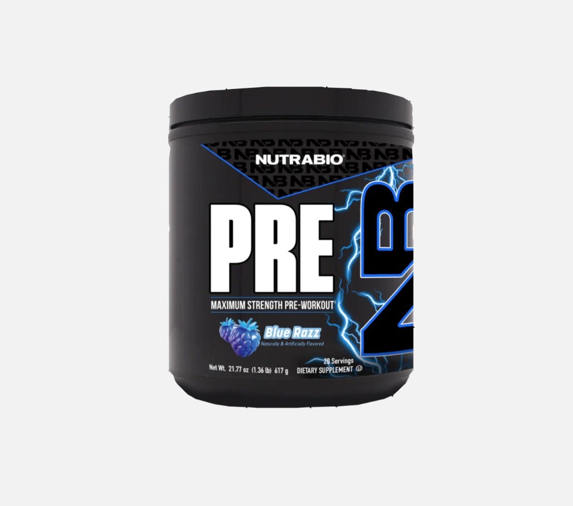 NutraBio PRE Workout Powder – Clinically Dosed Pre-Workout for Energy, Focus & Pump