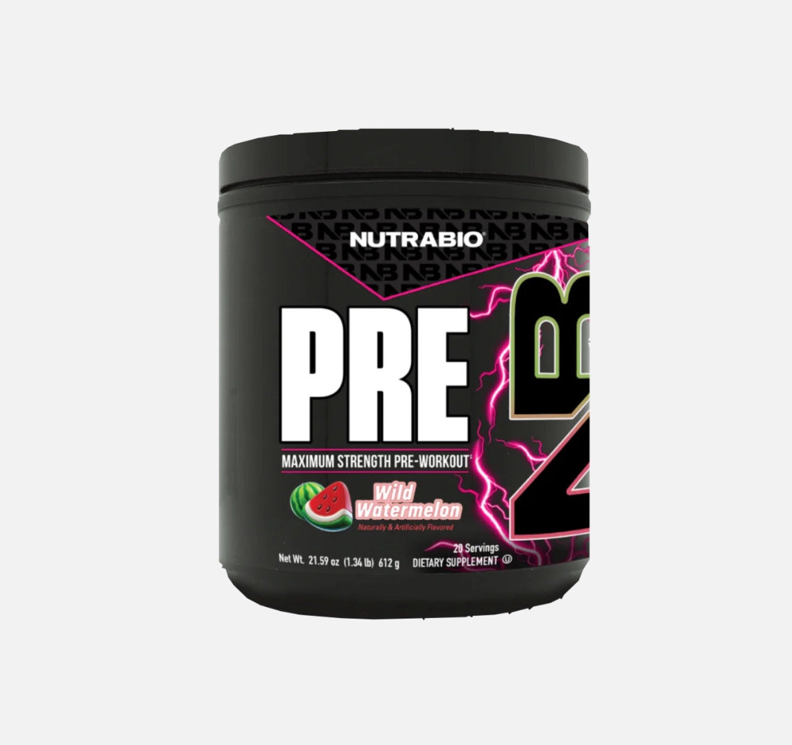 NutraBio PRE Workout Powder – Clinically Dosed Pre-Workout for Energy, Focus & Pump