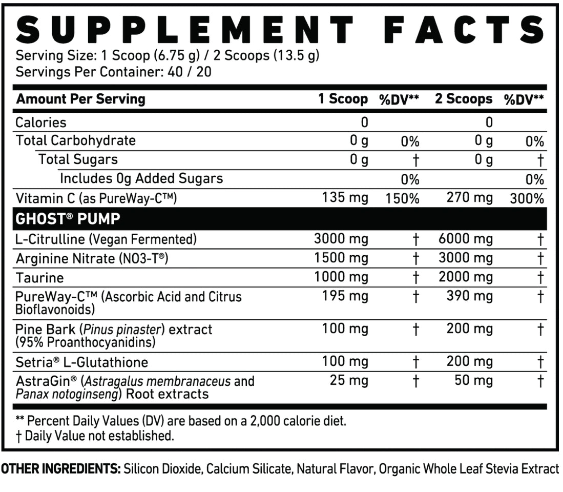 GHOST PUMP – Stimulant-Free