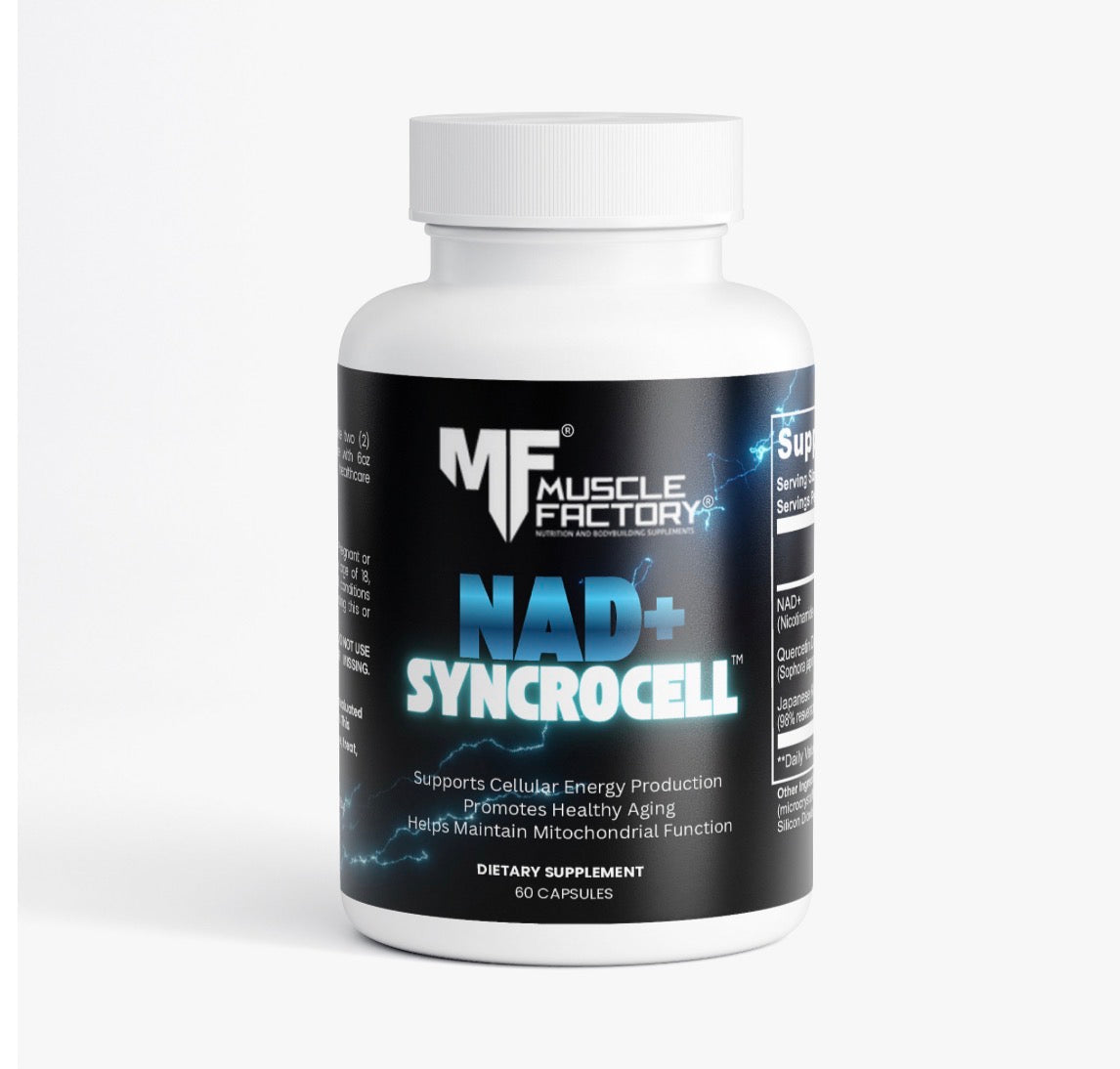 SYNCROCELL™ NAD+ by MUSCLE FACTORY® | Cellular Energy, Healthy Aging & Mitochondrial Support