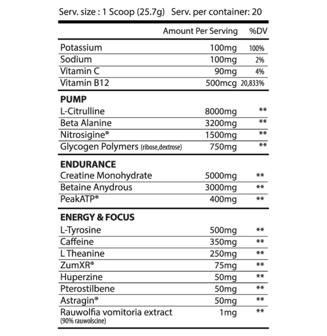 Alpha Supps The One Preworkout - Muscle Factory SC