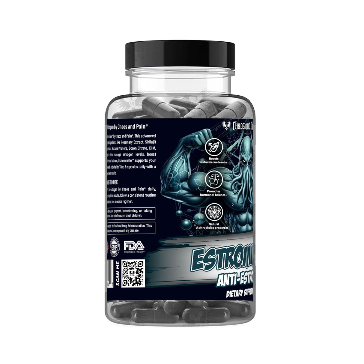 Estrominate Anti - Estrogen Capsules by Chaos and Pain - MUSCLE FACTORY