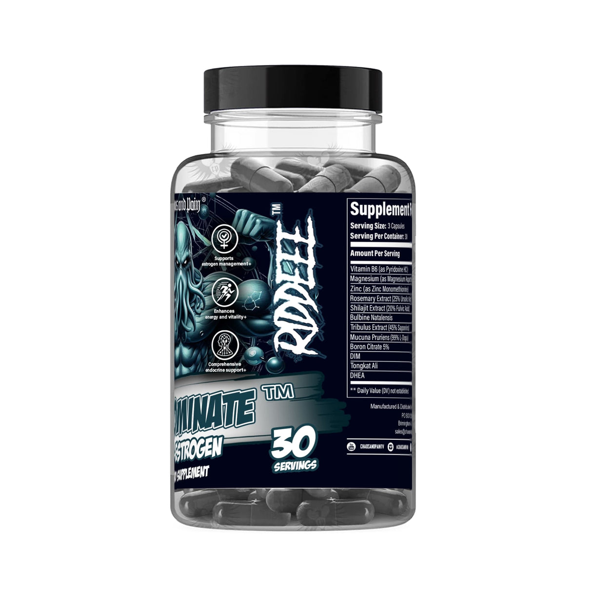 Estrominate Anti - Estrogen Capsules by Chaos and Pain - MUSCLE FACTORY