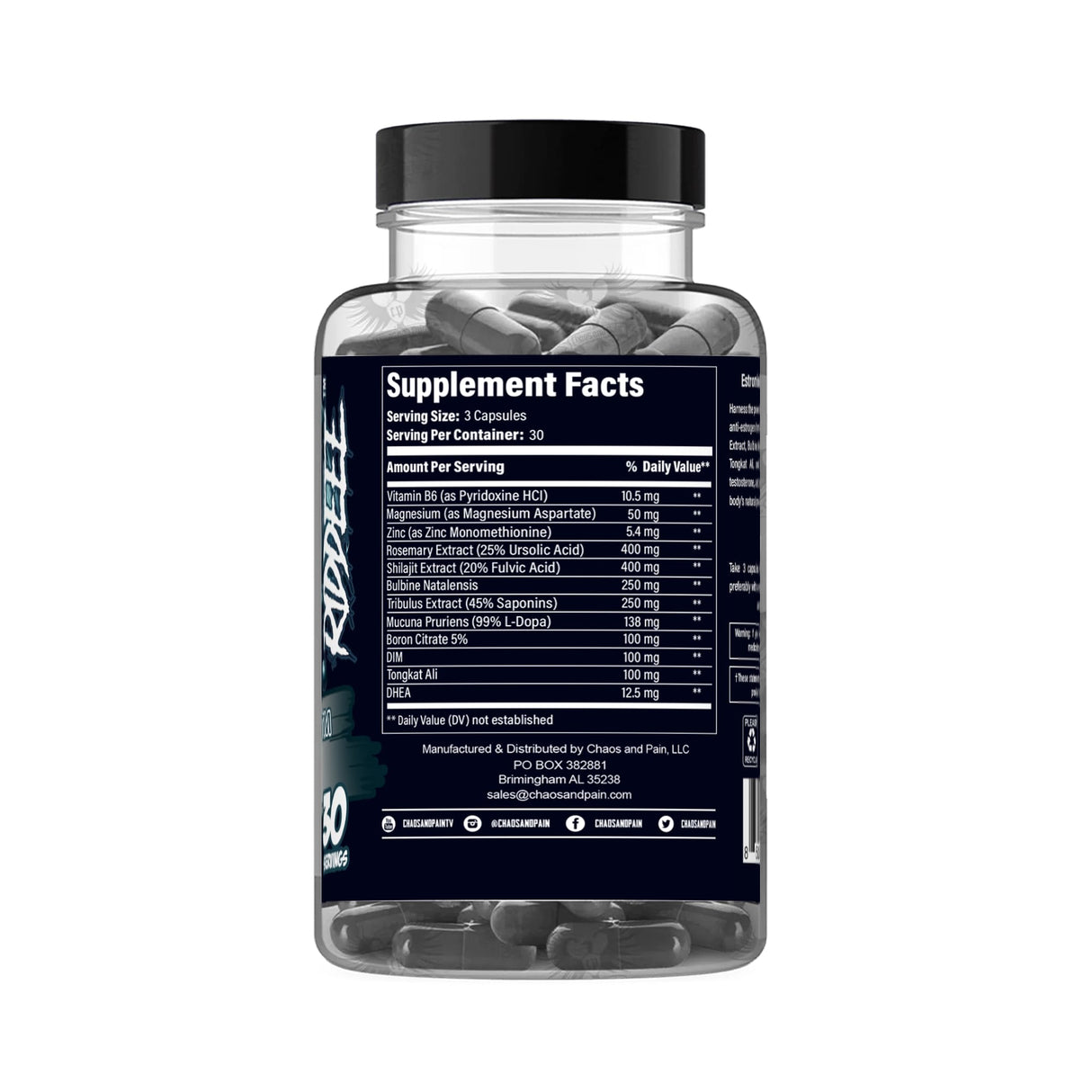 Estrominate Anti - Estrogen Capsules by Chaos and Pain - MUSCLE FACTORY