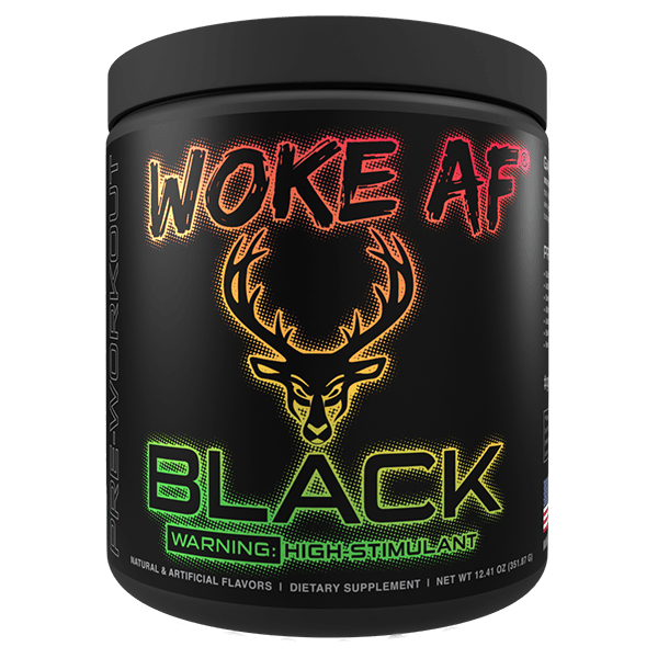 BLACK WOKE AF High Stimulant Pre-Workout - Muscle Factory, LLC