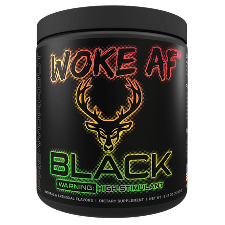 BLACK WOKE AF High Stimulant Pre-Workout - Muscle Factory, LLC