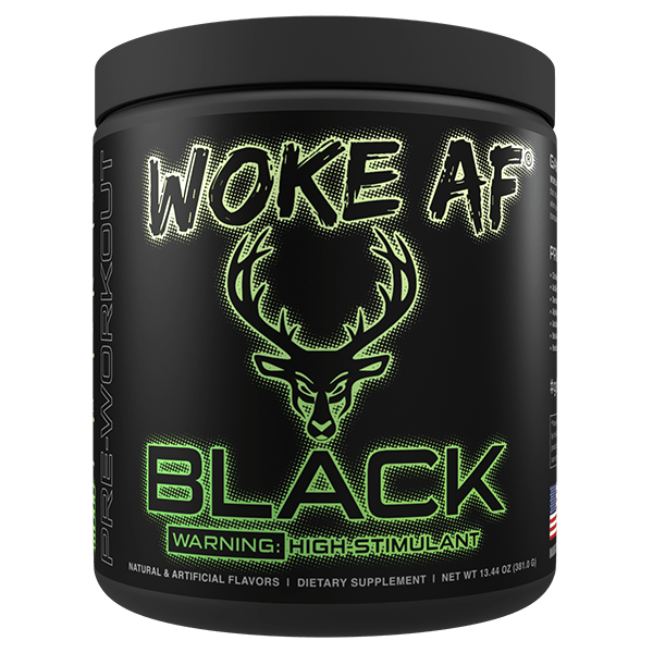 BLACK WOKE AF High Stimulant Pre-Workout - Muscle Factory, LLC