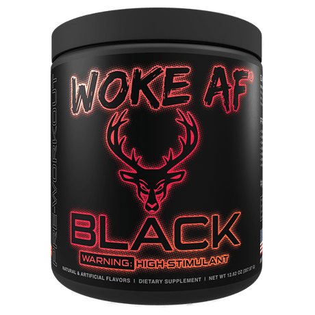 BLACK WOKE AF High Stimulant Pre-Workout - Muscle Factory, LLC