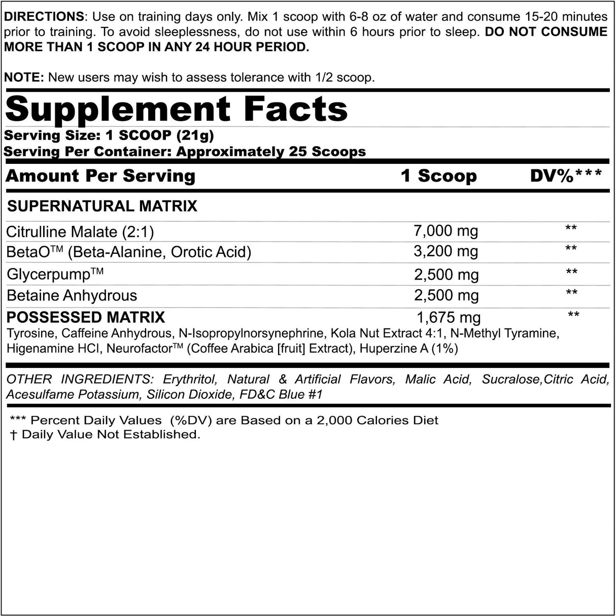BZRK HIGH POTENCY PRE-WORKOUT - Muscle Factory, LLC