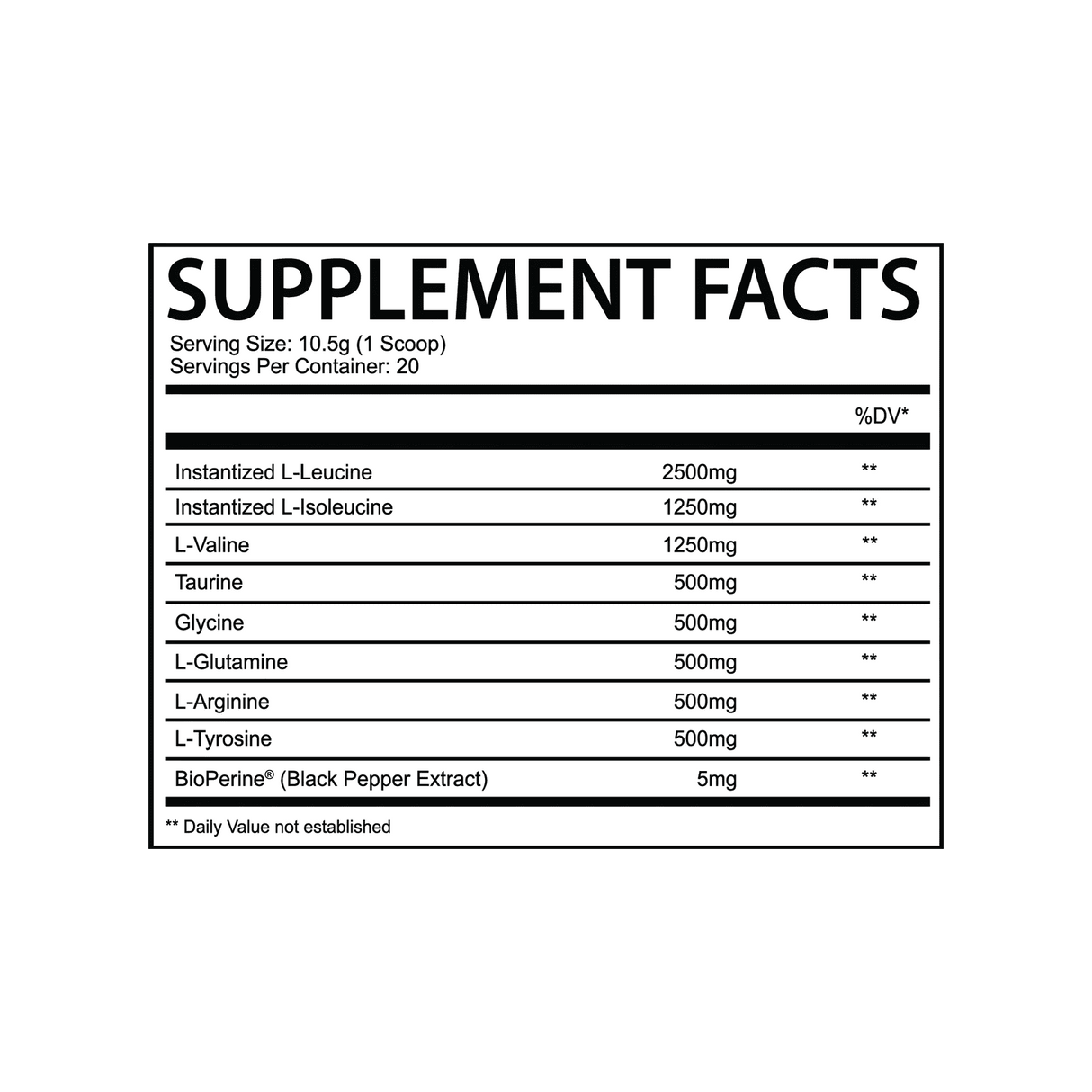 CHAOTIC AMINOS – AMINO ACID COMPLEX - Muscle Factory, LLC