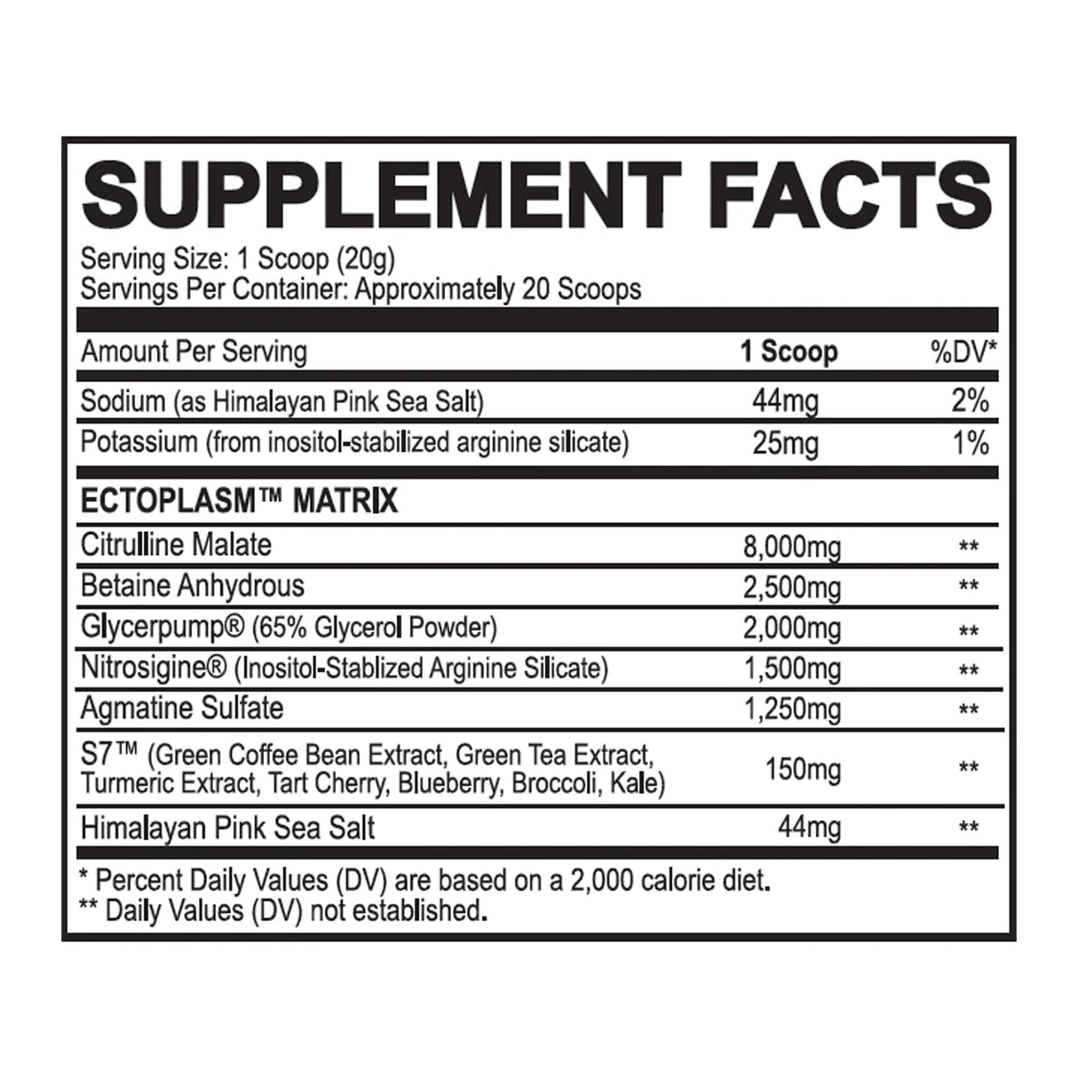 ECTO-PLASM STIM FREE PUMP - Muscle Factory, LLC