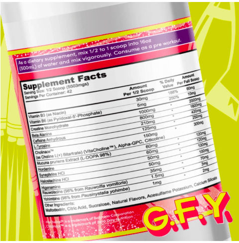 Glaxon G.F.Y. Pre-Workout - Muscle Factory, LLC