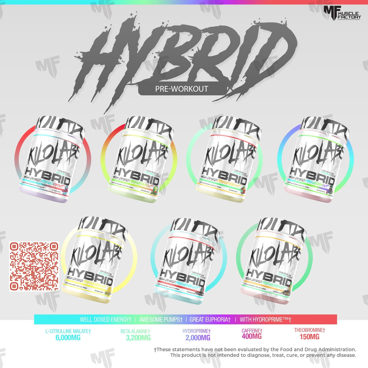 HYBRID Pre-Workout by KILO LABS - Muscle Factory, LLC