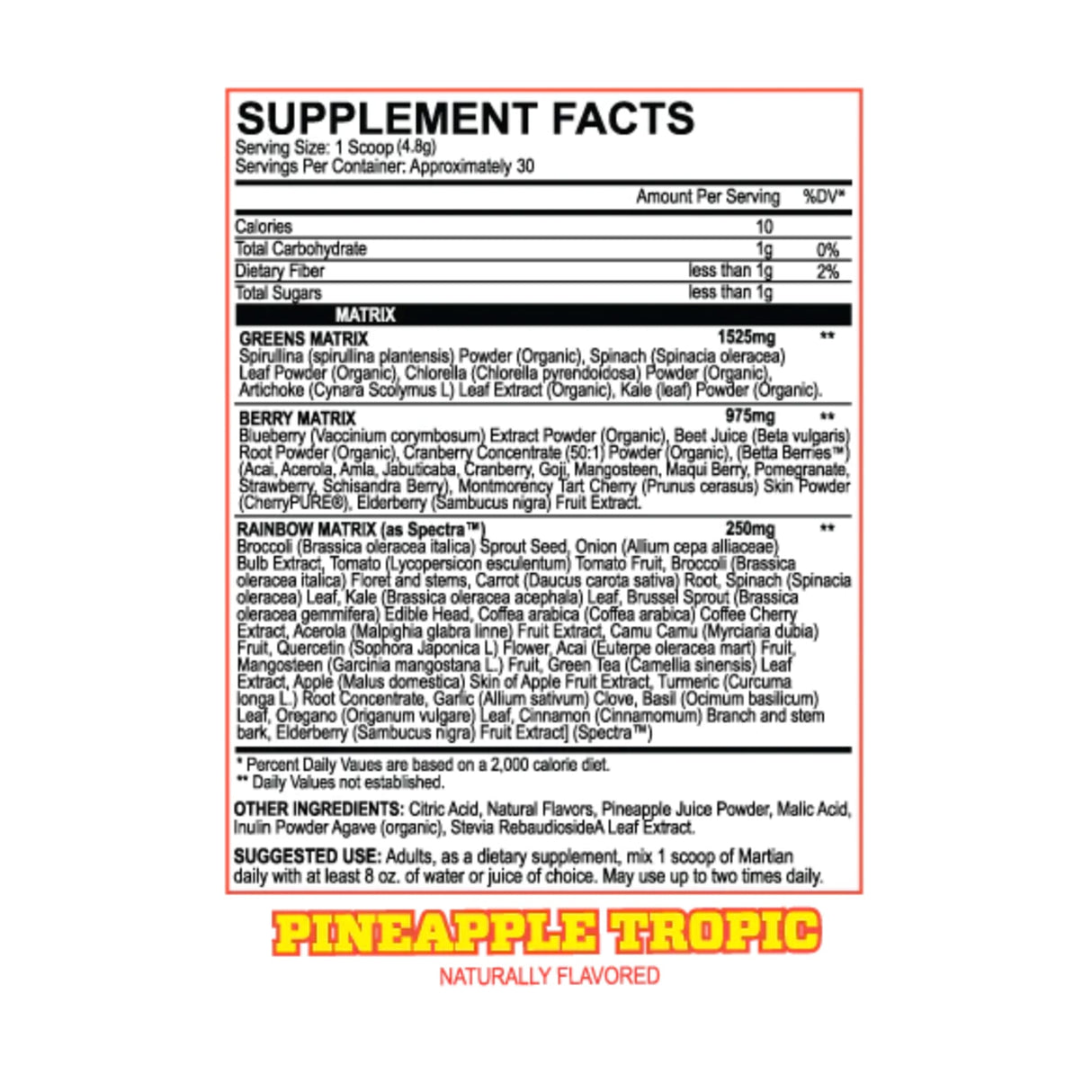 MARTIAN GREENS - Muscle Factory, LLC