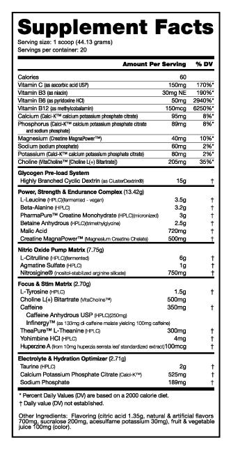 Nutrabio Pre Extreme - Muscle Factory, LLC