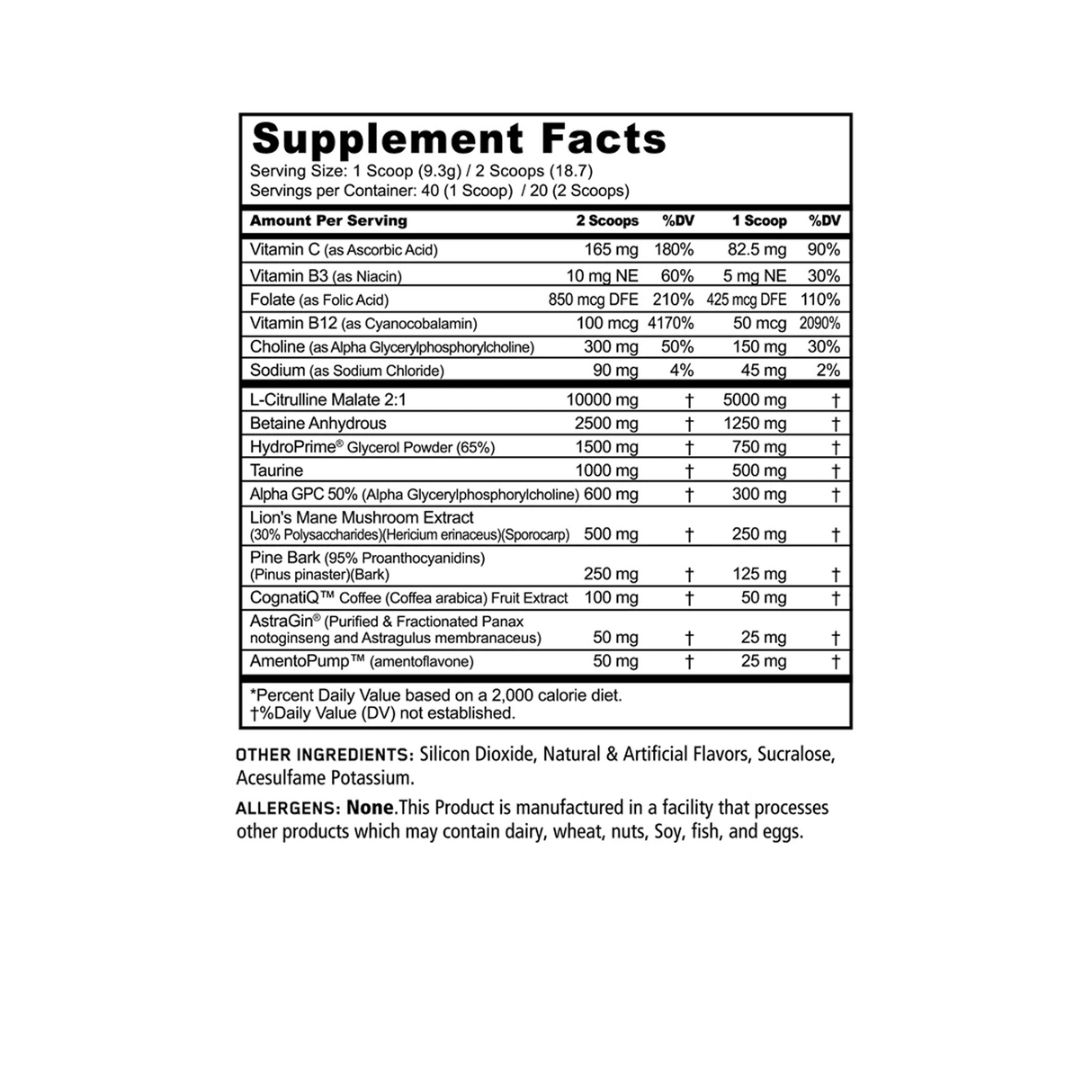 PUMP PRE-WORKOUT - Muscle Factory, LLC