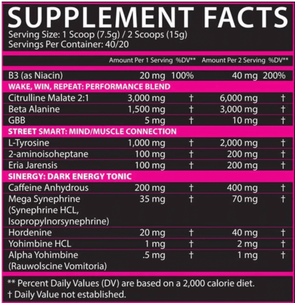 Streets Pre-Workout - Muscle Factory, LLC