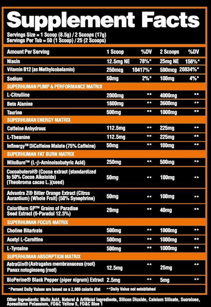 SUPERHUMAN BURN - Muscle Factory, LLC