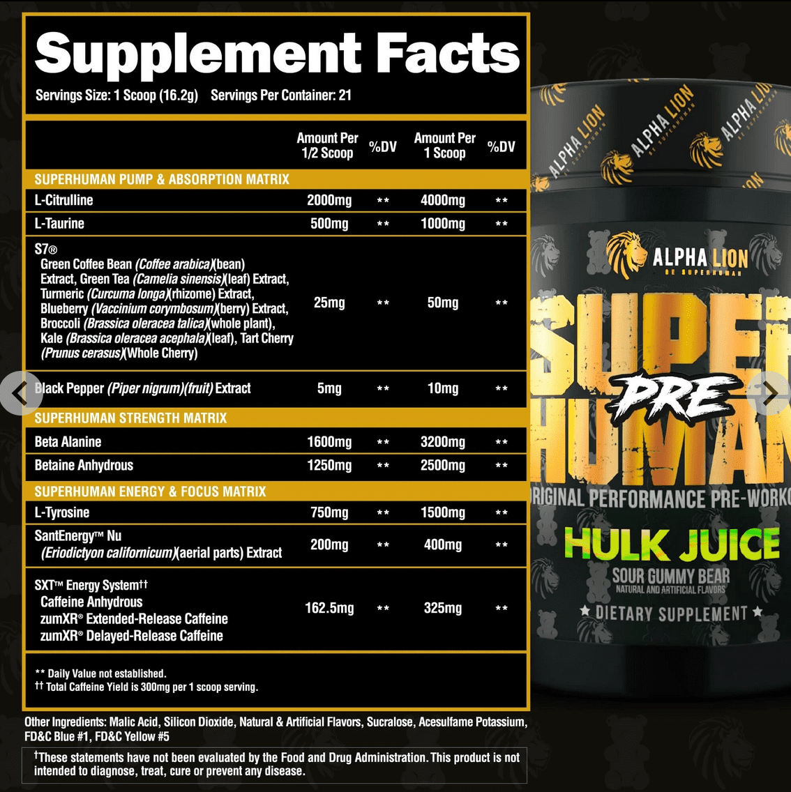 SUPERHUMAN PRE - Muscle Factory, LLC