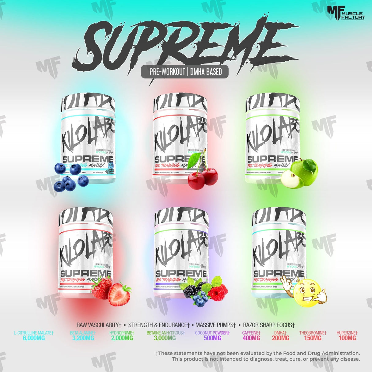 SUPREME PRE-WORKOUT BY KILO LABS - Muscle Factory, LLC