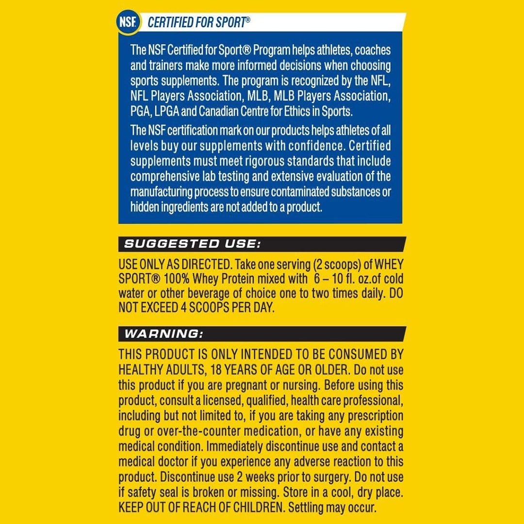 Whey Sport Protein Powder - Muscle Factory SC