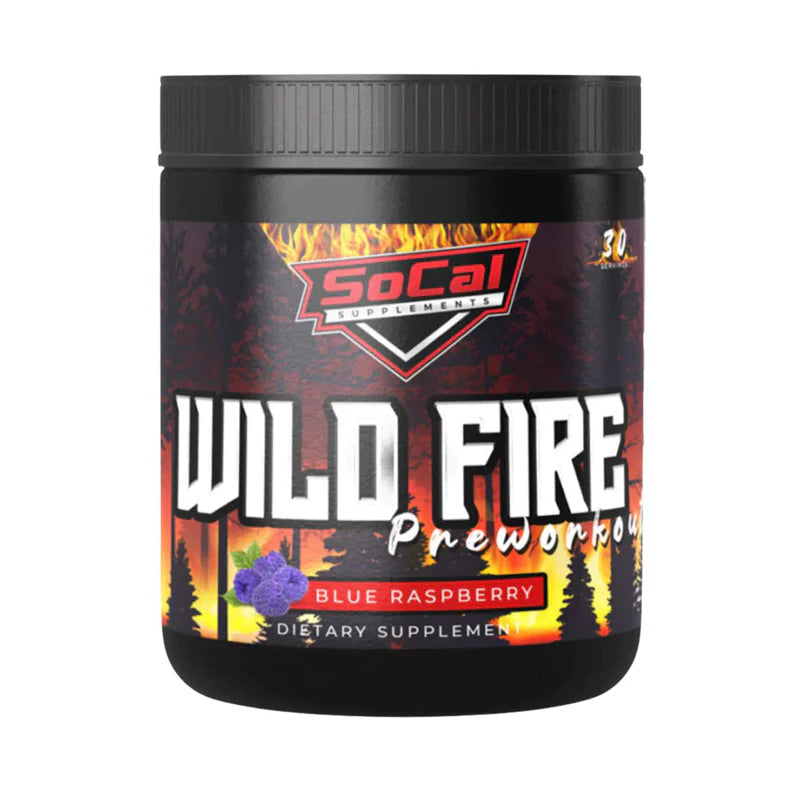 WiId Fire Pre-Workout – High-Stim Energy & Performance Boost by SoCal Supps | 30 Servings |