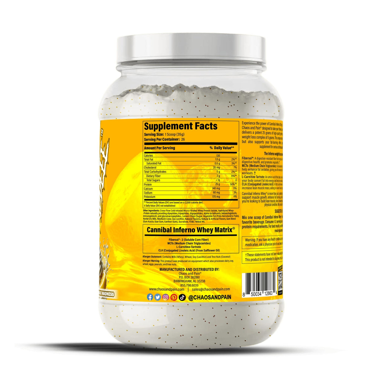 Cannibal Inferno Whey by Chaos and Pain - MUSCLE FACTORY