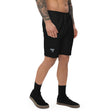 MUSCLE FACTORY ® MF Embroidered Logo Black Performance Shorts - Men’s Activewear - MUSCLE FACTORY